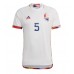 Camisa de time de futebol Bélgica Jan Vertonghen #5 Replicas 2º Equipamento Mundo 2022 Manga Curta